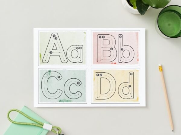 Free Download! Mini A-Z Tracing Cards - Image 2