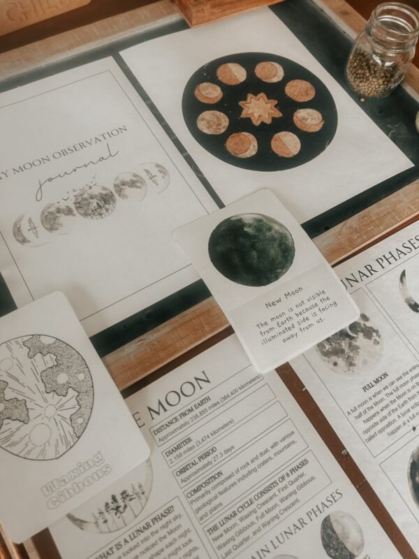 Mini moon study journaling pack! มาเรียนรู้เรื่องพระจันทร์กันเถอะ - Image 3