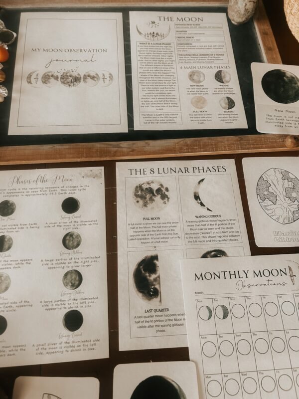 Mini moon study journaling pack! มาเรียนรู้เรื่องพระจันทร์กันเถอะ - Image 9