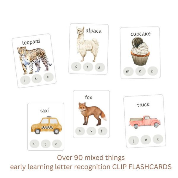 80+ Clip Letter Flashcards เพื่อการเรียนรู้ภาษาอังกฤษสำหรับเด็ก - Image 2